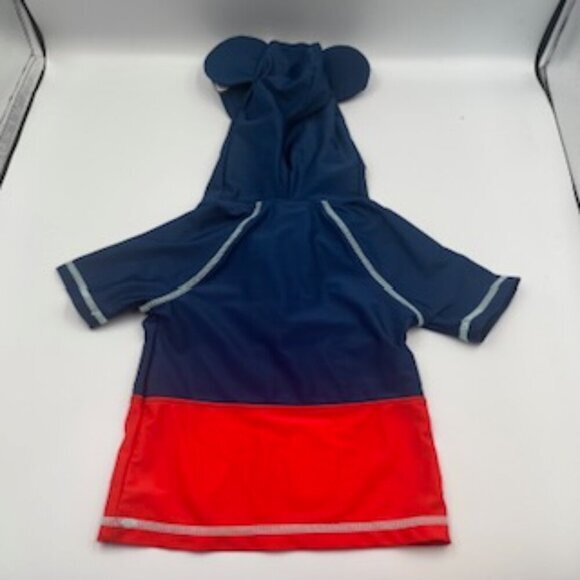 New Mickey Mouse Disney Hooded Rash guard Swim TopToddler Baby Boy Size 12-18 Mo - Picture 7 of 8